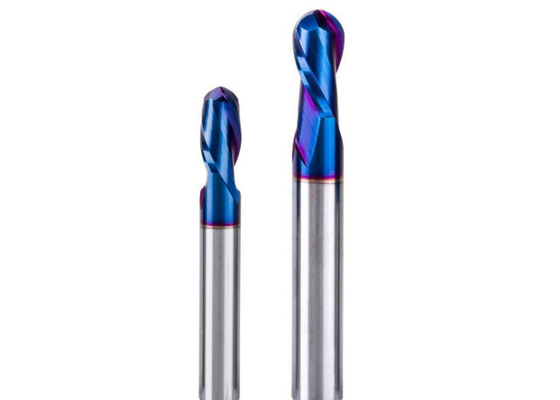 Nano Coating Tungsten Carbide Flat And Ball Nose End Mill For High Speed Cutting