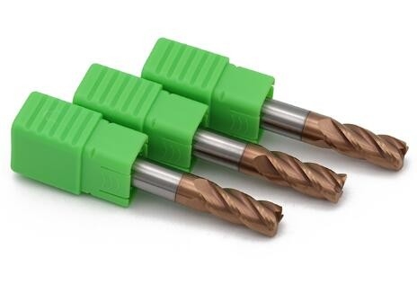 Convex Radius Milling straight flute cutter Ultra Micro Grain Copper Color