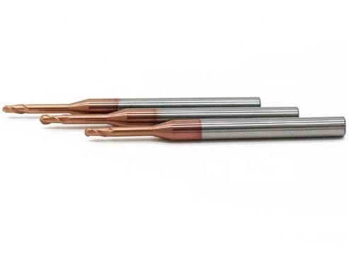 Fraise en bout micro de diamètre de Ballnose de 2 cannelures pour la coupe en bois de fonctionnement et en métal