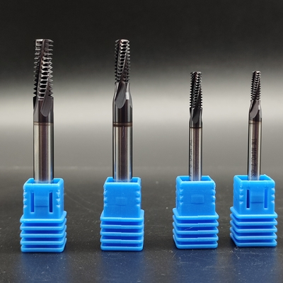 Tialn enduisant le carbure solide toute la fraise en bout de fil de dents m2 M4 M6 M8 M10 pour le métal