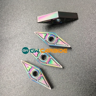 Tungsten Carbide CNC Cutting Insert VNGG 160404-GF QS5105 PVD Coating