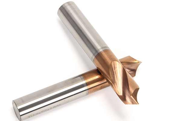 2 Flute Carbide Chamfer Bit Spot Drill 90 Degree For Steel Processing